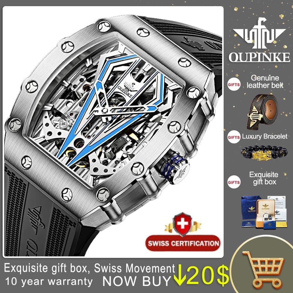 OUPINKE  Luxury Mechanical Automatic Movement watch