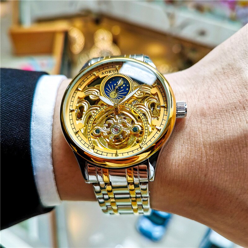 AOKULASIC Luxury Mechanical Automatic Watch