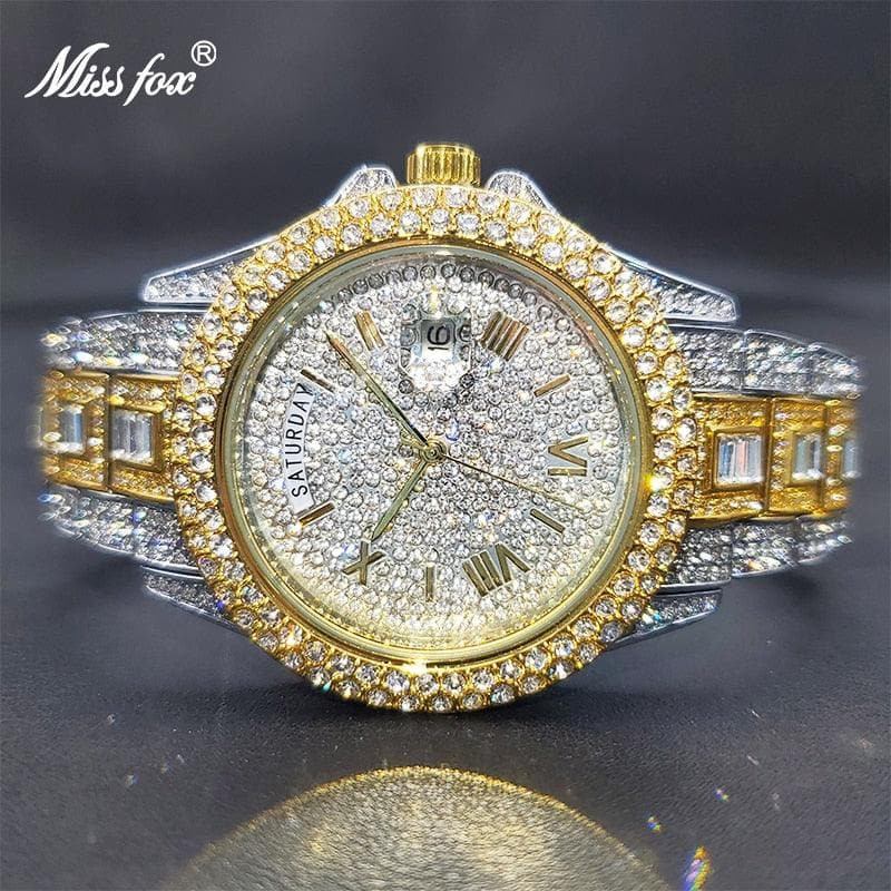 Relogio Masculino Luxury  Diamond Watch - UnisexStuff