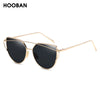 HOOBAN Classic Cat Eye Women Fashion Metal Sunglasses