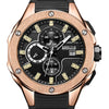 BAOGELA Luxury Brand Men Silicone Sports Watches Fashion Army Watch Man Chronograph Quartz Wristwatch Relogio Masculino Rose