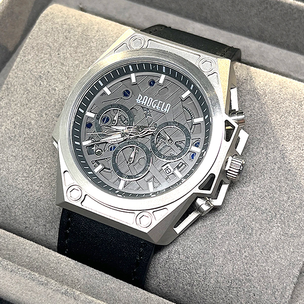 BAOGELA Luxury  Waterproof 5TM Chronograph Quartz Watch