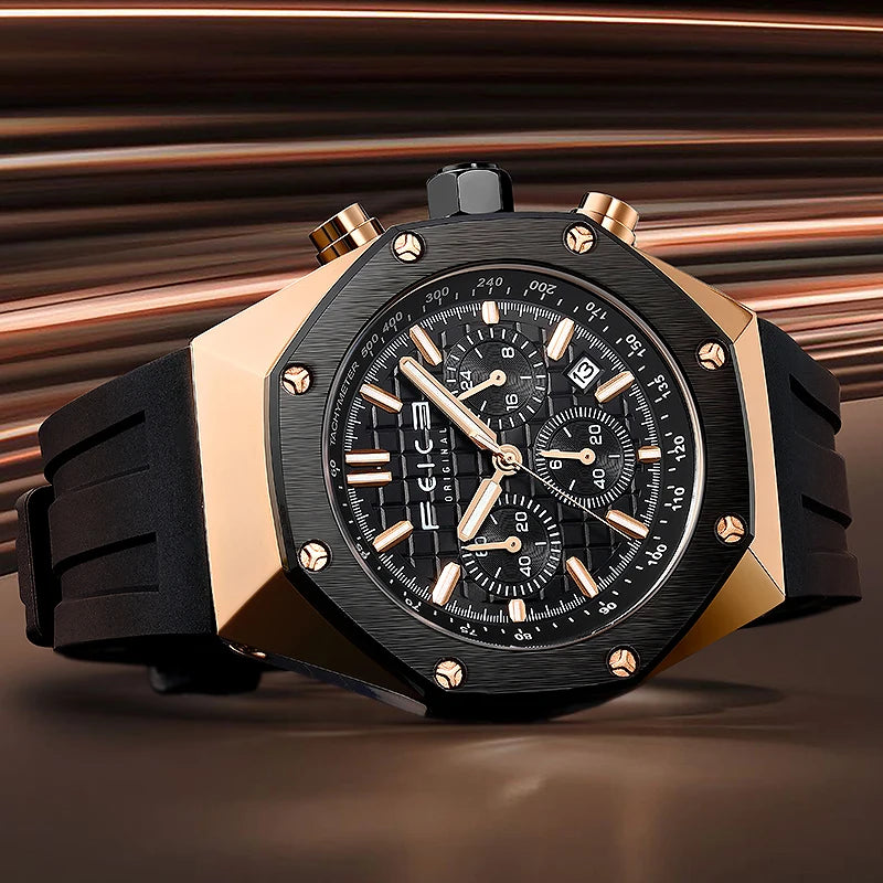 FEICE Fashion Multifunctional Watch Men Date Quartz Watches Top Brand Luxury Male Clock Chronograph Sport Mens Wrist Watch FK052