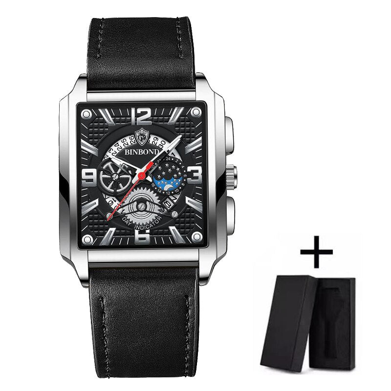 Stainless Steel Band Date Business Waterproof Watch