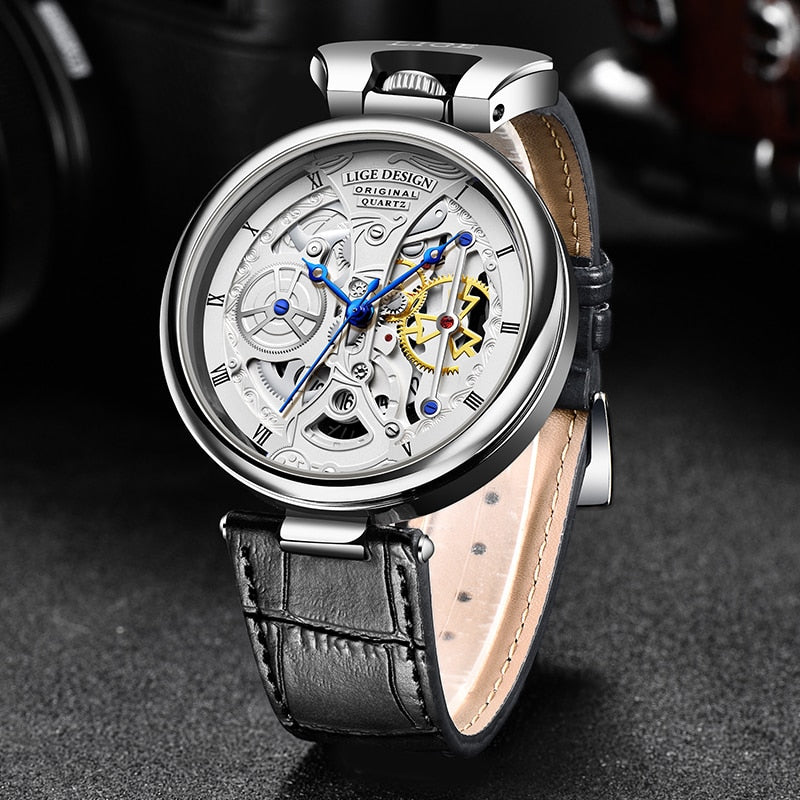 LIGE Top Brand Luxury Original Men Quartz Watch