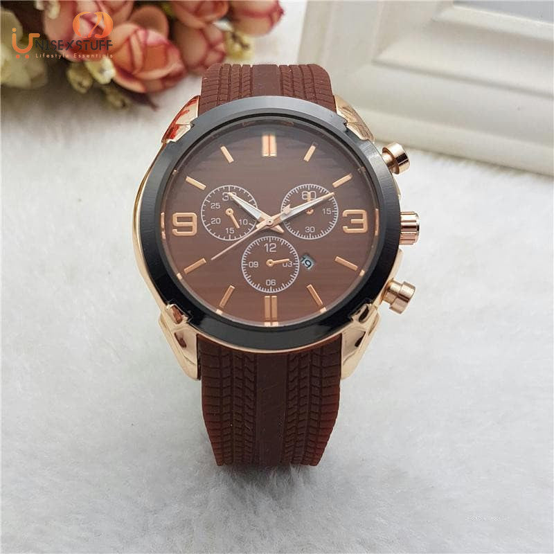Relogio Masculino 45mm Military Sport Style Large Men Watches Fashion Designer Blue Brow Black Dial watch - UnisexStuff