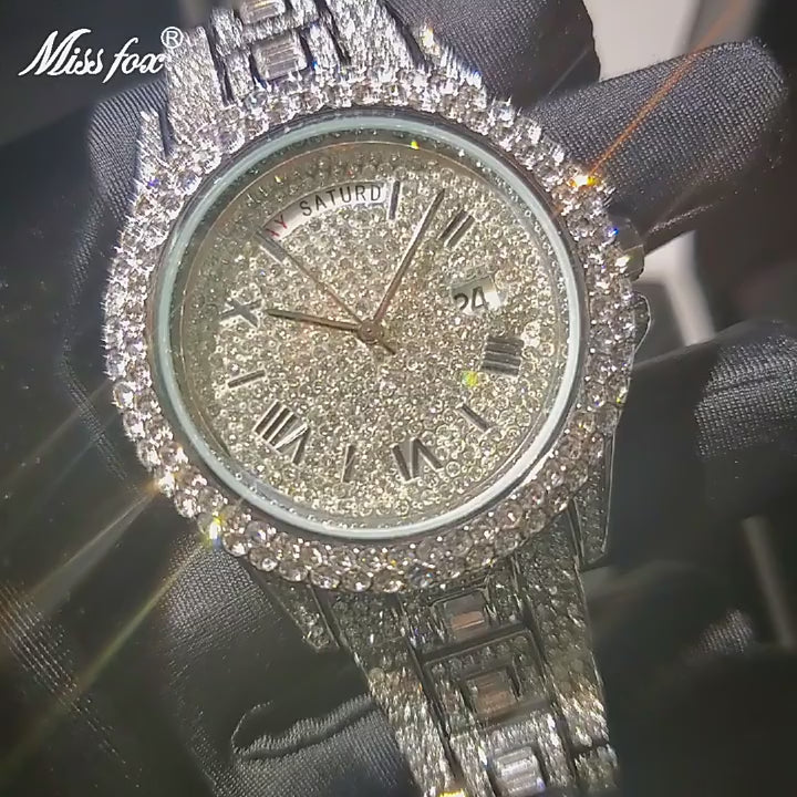 Relogio Masculino Luxury  Diamond Watch