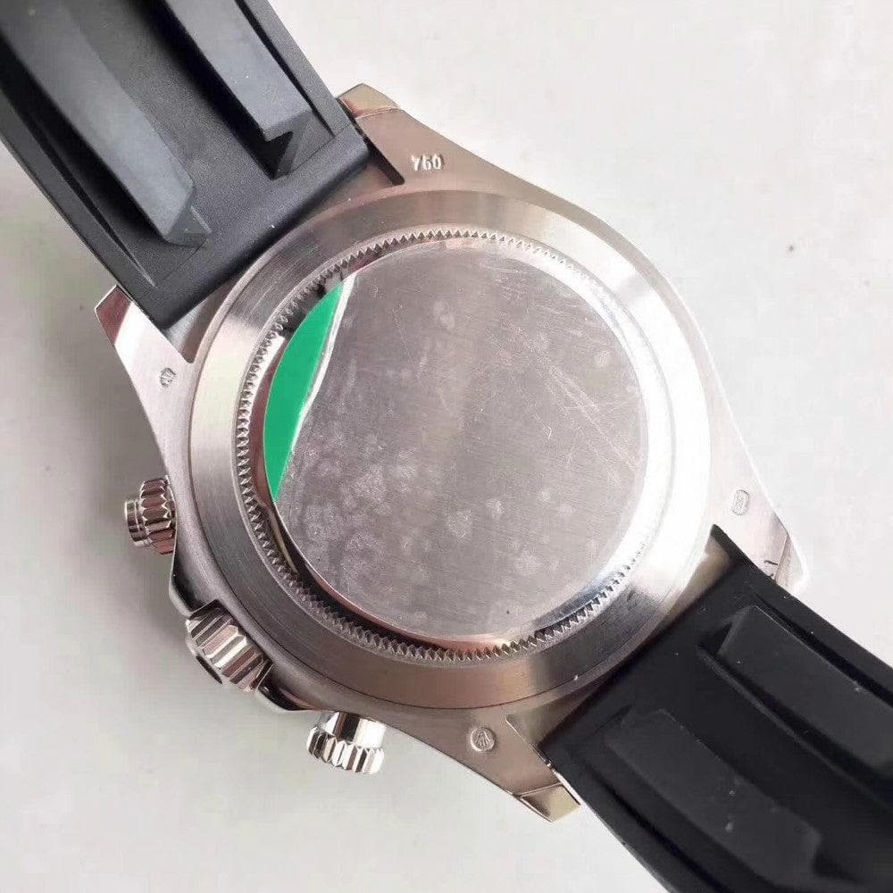 Rolex 40mm Band Automatic Mechanical Movement Rubber Sapphire Glass watch - UnisexStuff