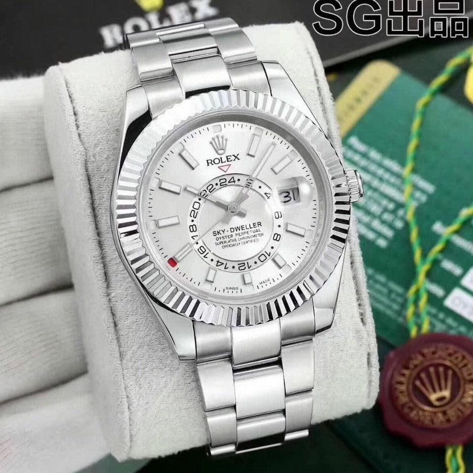 Rolex 42mm Automatic Mechanical Movement Stainless Steel Sapphire watch - UnisexStuff