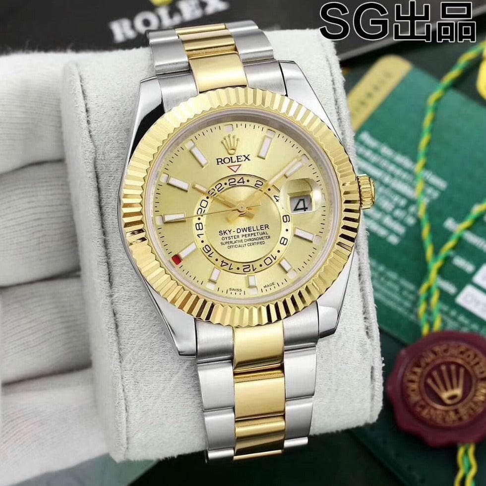 Rolex 42mm Automatic Mechanical Movement Stainless Steel Sapphire watch - UnisexStuff