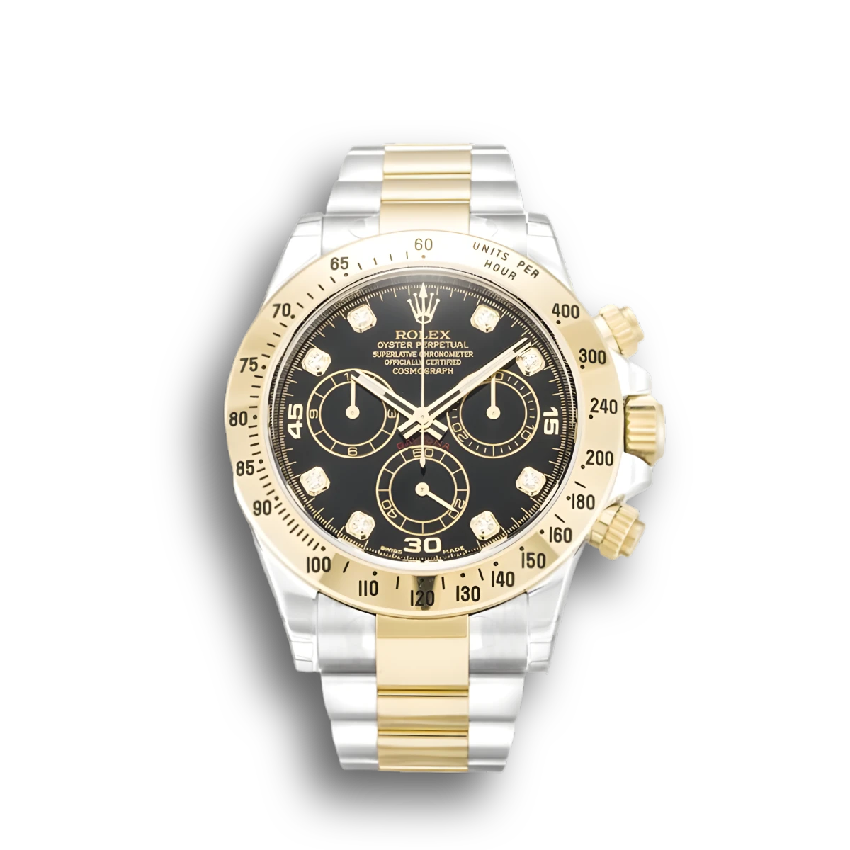 Rolex Daytona Two-Tone Black Dial Watch