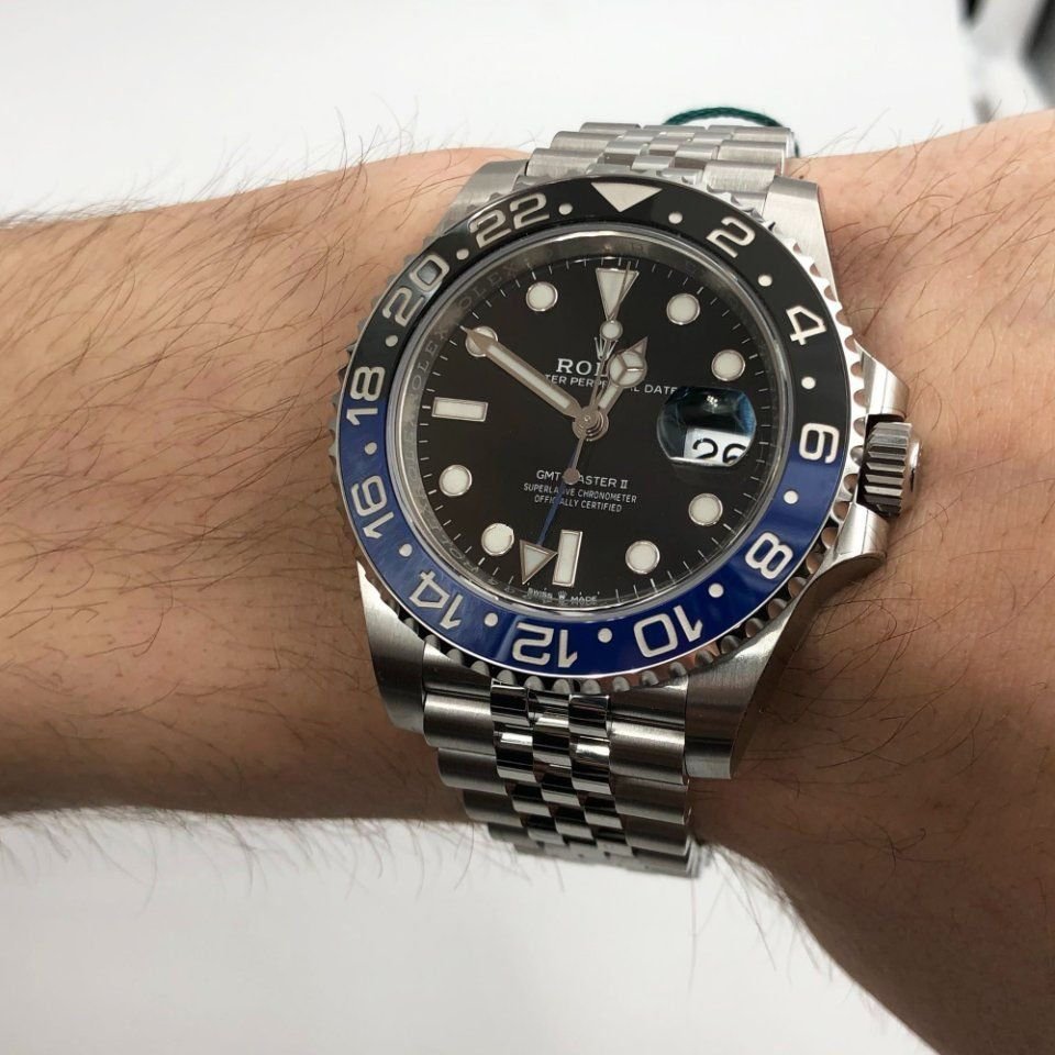 Rolex GMT Master II Black Blue Watch (Batman)