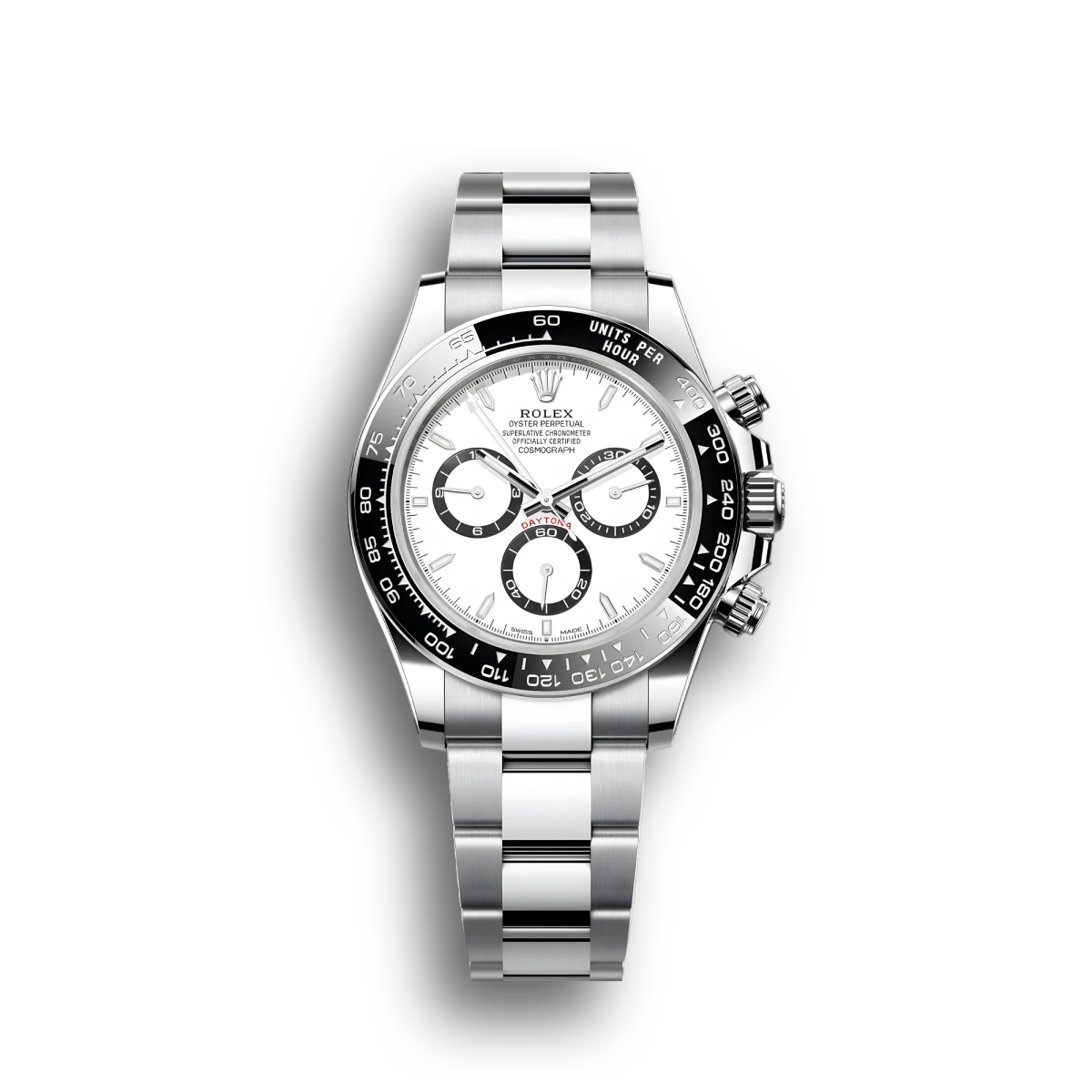 RLX Daytona Stainless Steel Black Bezel watch