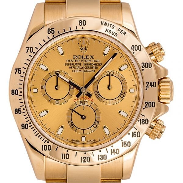 Rolex Daytona Yellow Gold Champagne Dial watch