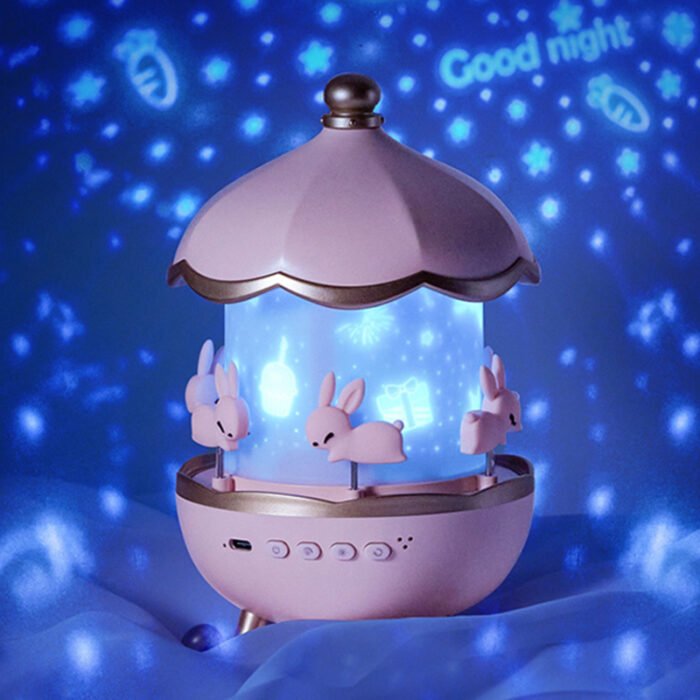 Night Lamp 1 Set Star Projector Rabbit Decor Room